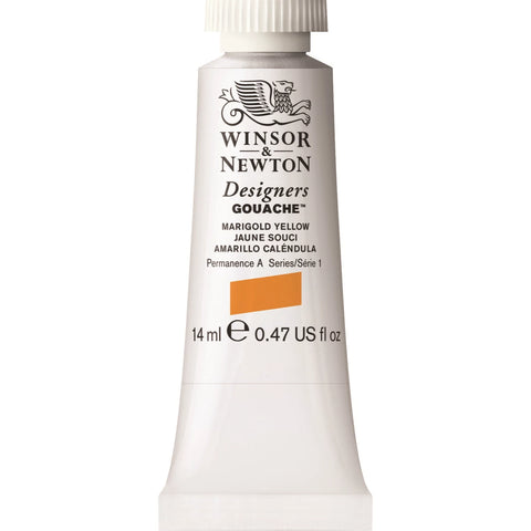 W&N DESIGNERS GOUACHE 14ML TUBE MARIGOLD GELB