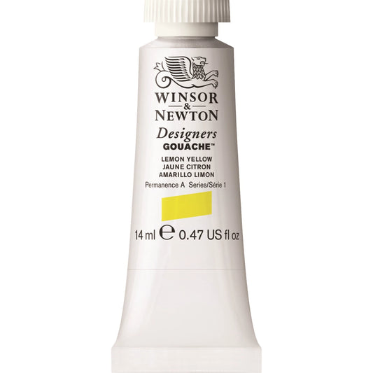 W&N DESIGNERS GOUACHE 14ML TUBE ZITRONENGELB