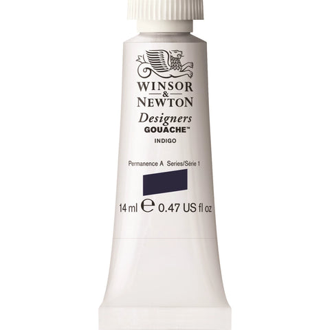 W&N DESIGNERS GOUACHE 14ML TUBE INDIGO