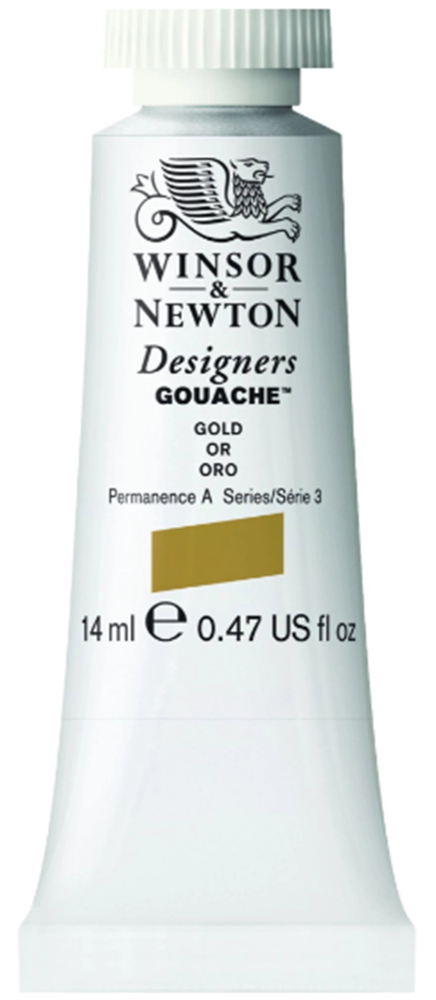 W&N DESIGNERS GOUACHE 14ML TUBE GOLD