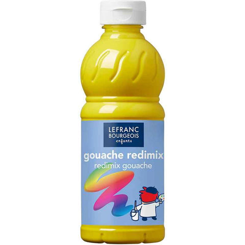 LFB FLÜSSIGE TEMPERA REDIMIX 500ML FLASCHE - PRIMÄRGELB