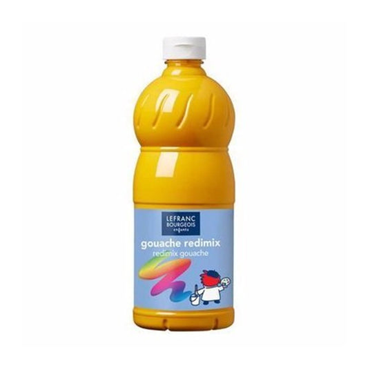 LFB FLÜSSIGE TEMPERA REDIMIX 500ML FLASCHE - GOLDGELB
