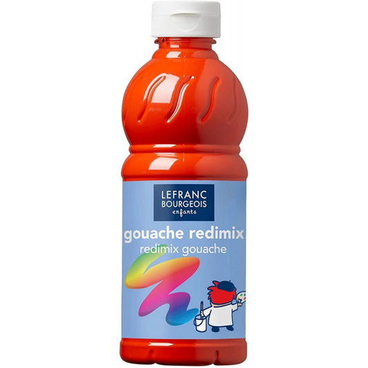 LFB FLÜSSIGE TEMPERA REDIMIX 500ML FLASCHE - ZINNOBER