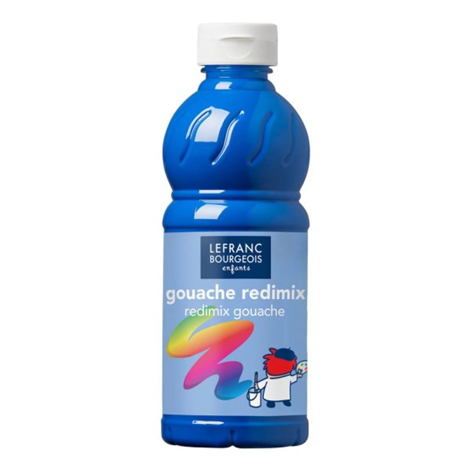LFB FLÜSSIGE TEMPERA REDIMIX 500ML FLASCHE - PRIMÄRBLAU