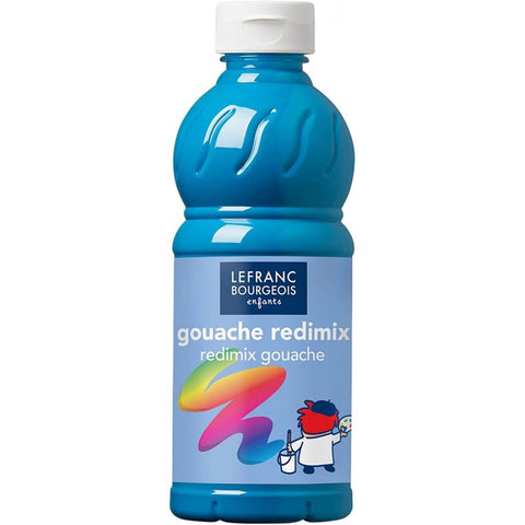 LFB FLÜSSIGE TEMPERA REDIMIX 500ML FLASCHE - TÜRKISBLAU