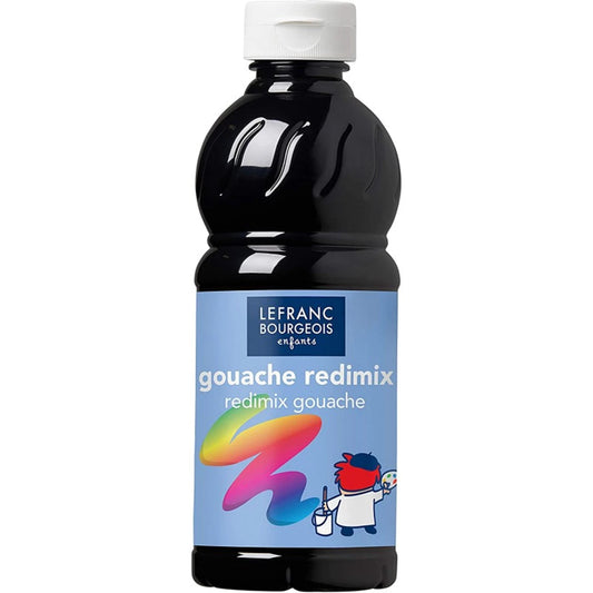 LFB FLÜSSIGE TEMPERA REDIMIX 500ML FLASCHE - SCHWARZ