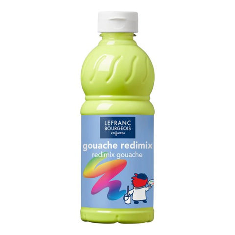 LFB FLÜSSIGE TEMPERA REDIMIX 500ML FLASCHE - FLUO GELB