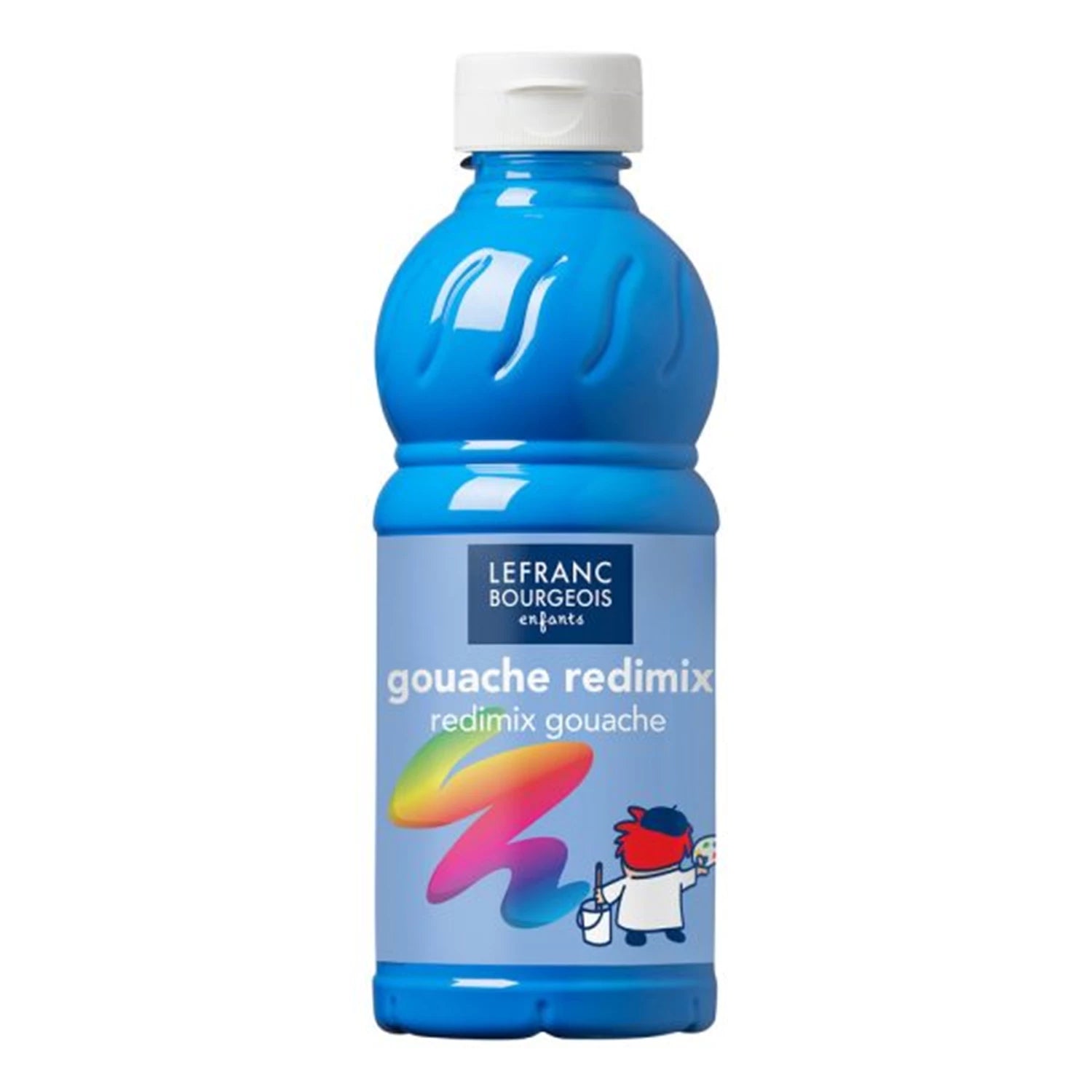 LFB FLÜSSIGE TEMPERA REDIMIX 500ML FLASCHE - FLUO BLAU