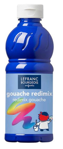LFB FLÜSSIGE TEMPERA REDIMIX 500ML FLASCHE - KOBALTBLAU