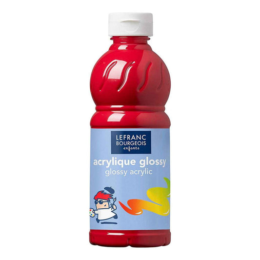 LFB GLOSSY ACRYLFARBE 500ML FLASCHE - PRIMÄRROT