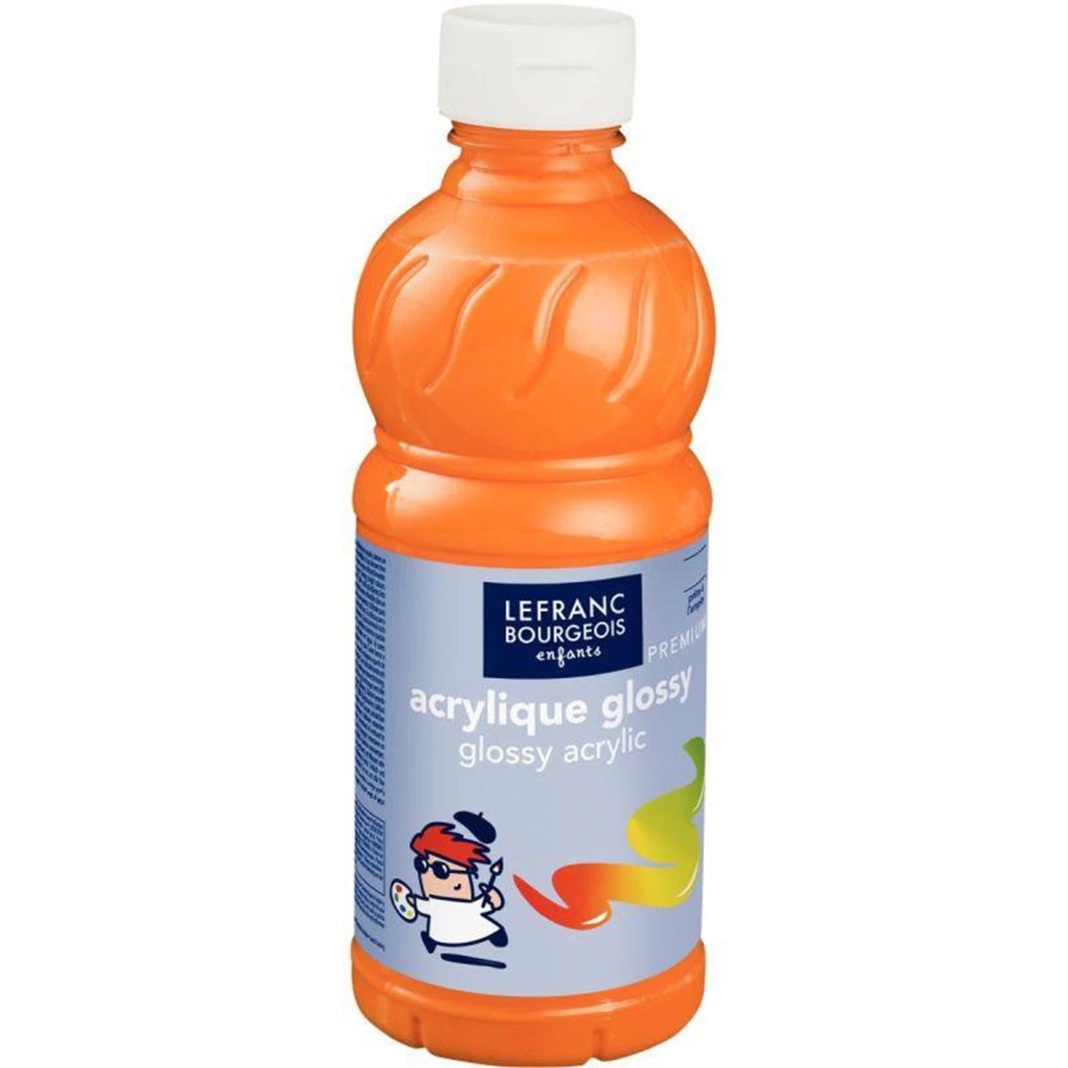 LFB GLOSSY ACRYLFARBE 500ML FLASCHE - GOLDGELB