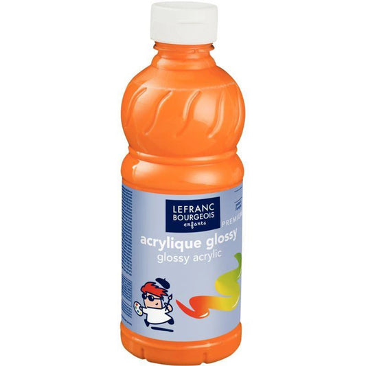 LFB GLOSSY ACRYLFARBE 500ML FLASCHE - GOLDGELB