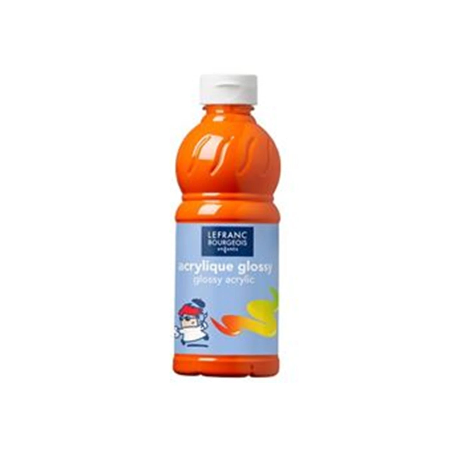 LFB GLOSSY ACRYLFARBE 500ML FLASCHE - ORANGE