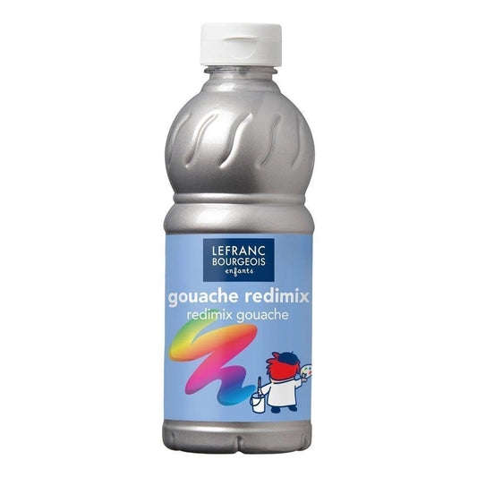 LFB FLÜSSIGE TEMPERA REDIMIX 500ML FLASCHE - SILBER