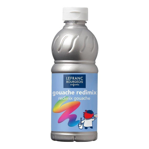 LFB FLÜSSIGE TEMPERA REDIMIX 500ML FLASCHE - SILBER