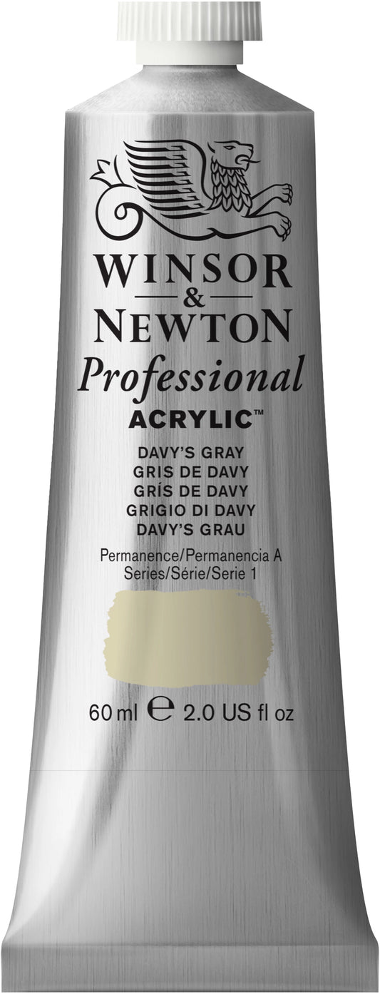 W&N PROF. ACRYLFARBE 60ML TUBE DAVY'S GRAU