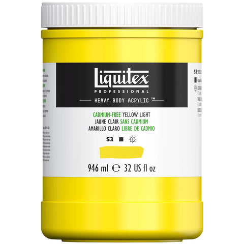 LQX PROF. HEAVY BODY ACRYLFARBE 946ML TOPF KADMIUMFREI GELFB