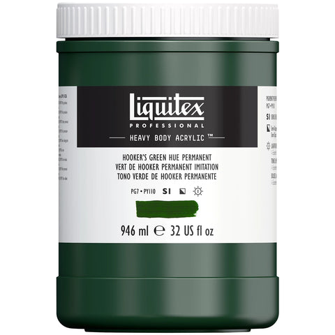 LQX PROF. HEAVY BODY ACRYLFARBE 946ML TOPF HOOKER'S GRÜN FAR