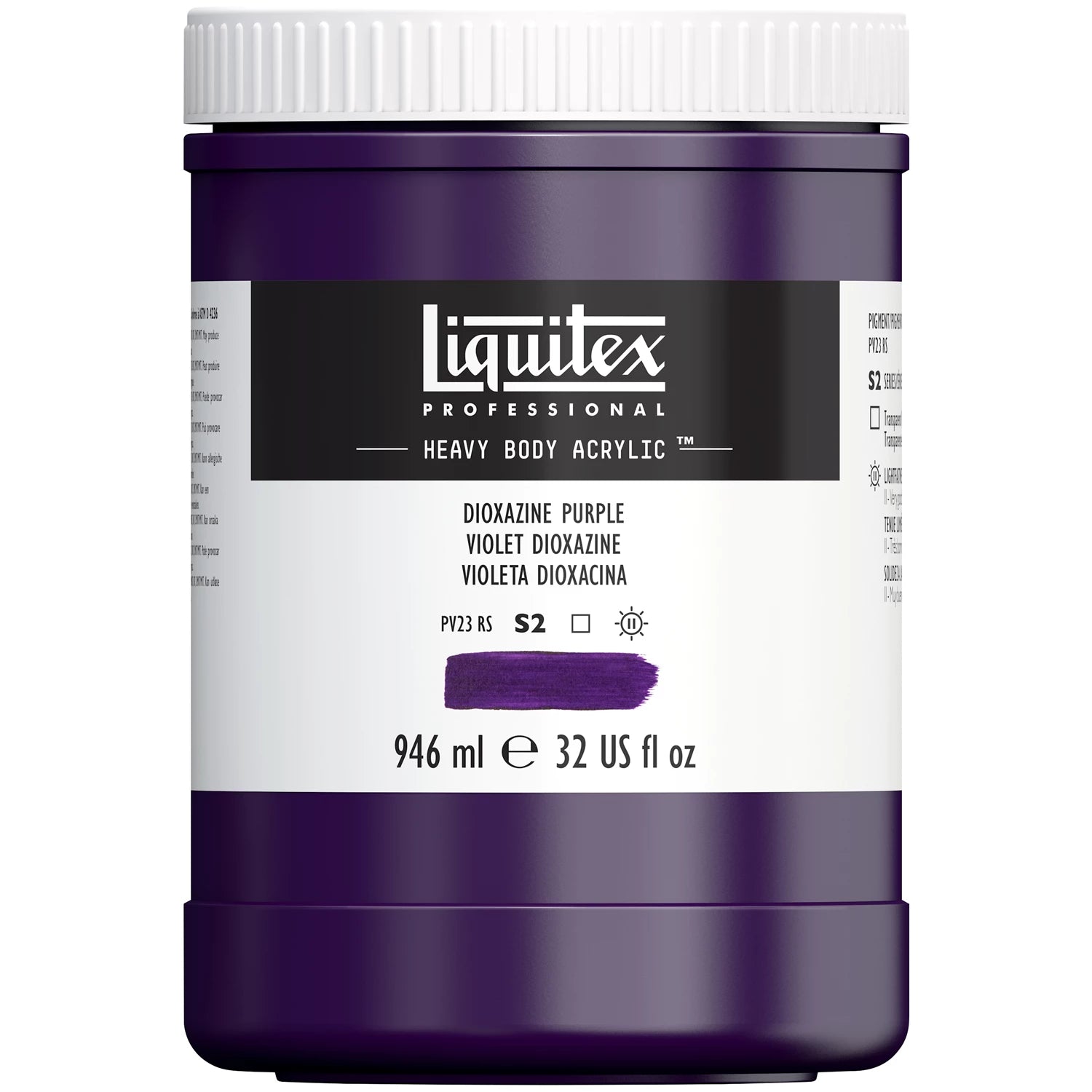 LQX PROF. HEAVY BODY ACRYLFARBE 946ML TOPF DIOXAZINPURPUR