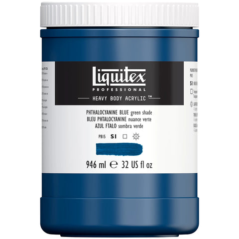 LQX PROF. HEAVY BODY ACRYLFARBE 946ML TOPF PHTHALOBLAU (GRÜN