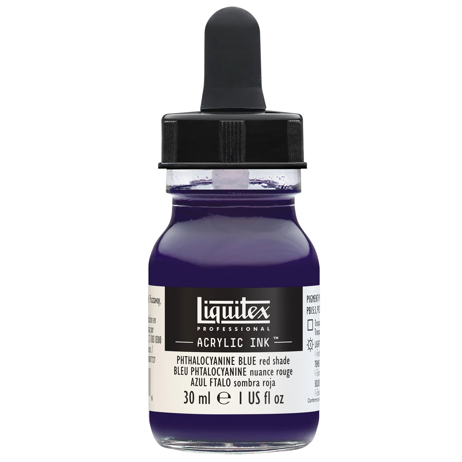 LQX PROF. ACRYLIC INK 30ML FLASCHE PHTHALO BLAU ROTTON