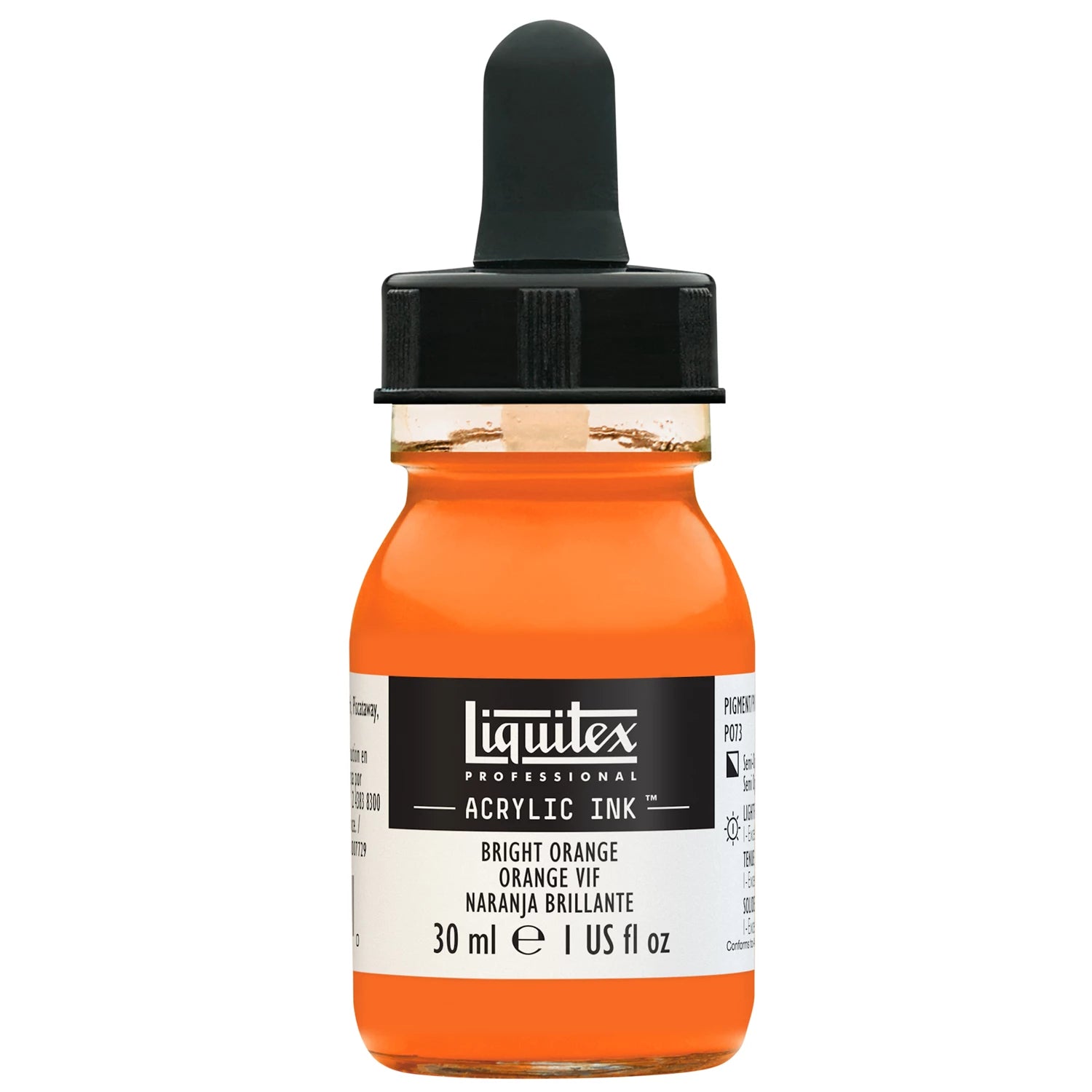 LQX PROF. ACRYLIC INK 30ML FLASCHE HELL ORANGE