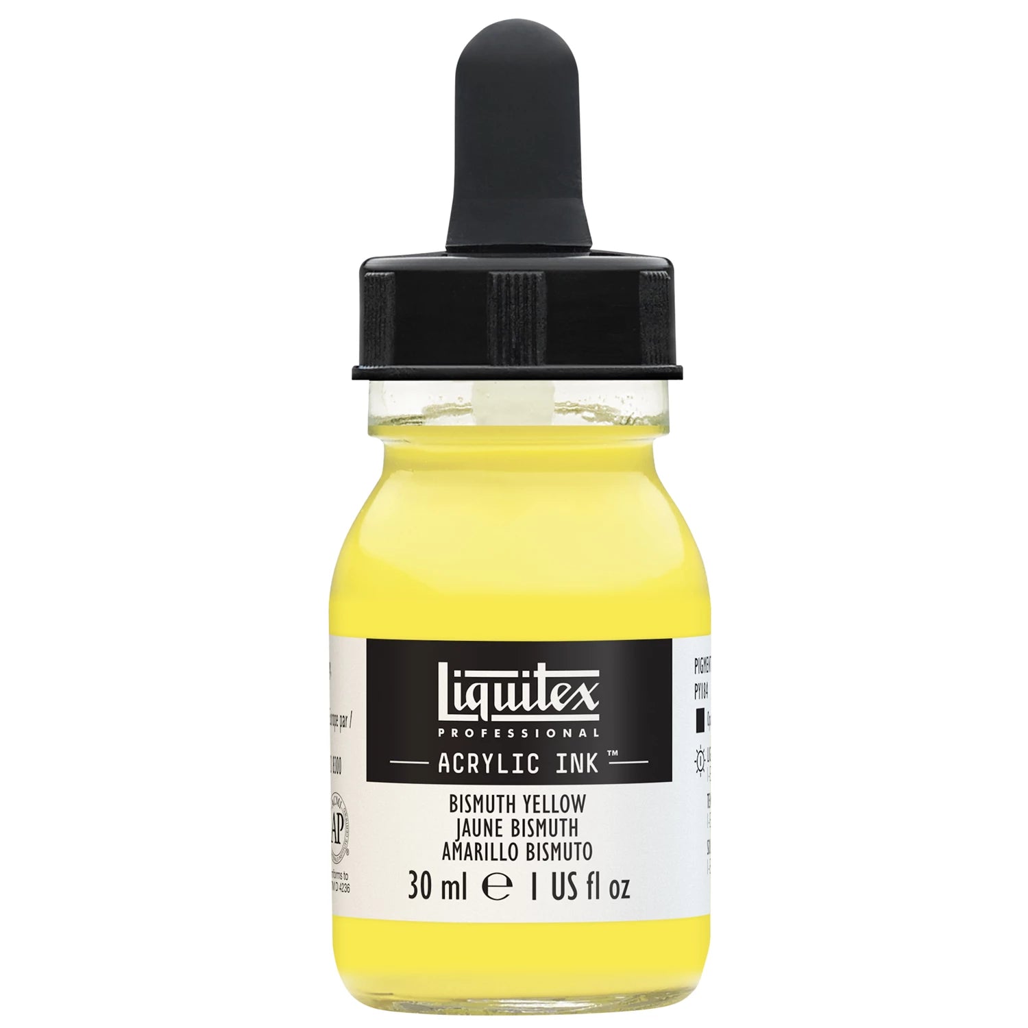 LQX PROF. ACRYLIC INK 30ML FLASCHE BISMUTH GELB