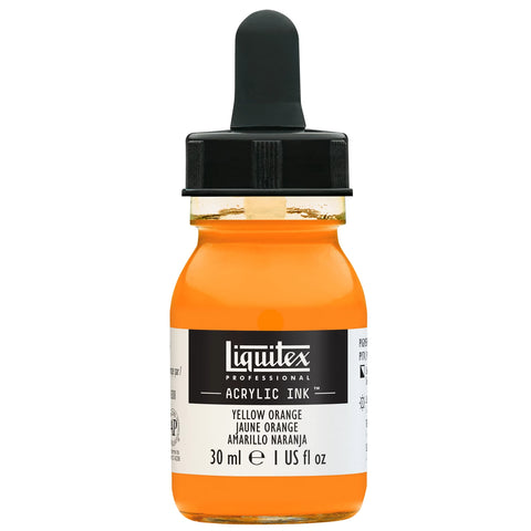 LQX PROF. ACRYLIC INK 30ML FLASCHE GELBORANGE