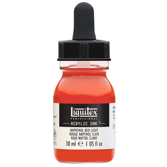 LQX PROF. ACRYLIC INK 30ML FLASCHE NAPHTHOL ROT HELL