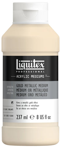 LQX ACRYL METALLIC GOLD MEDIUM 237ML