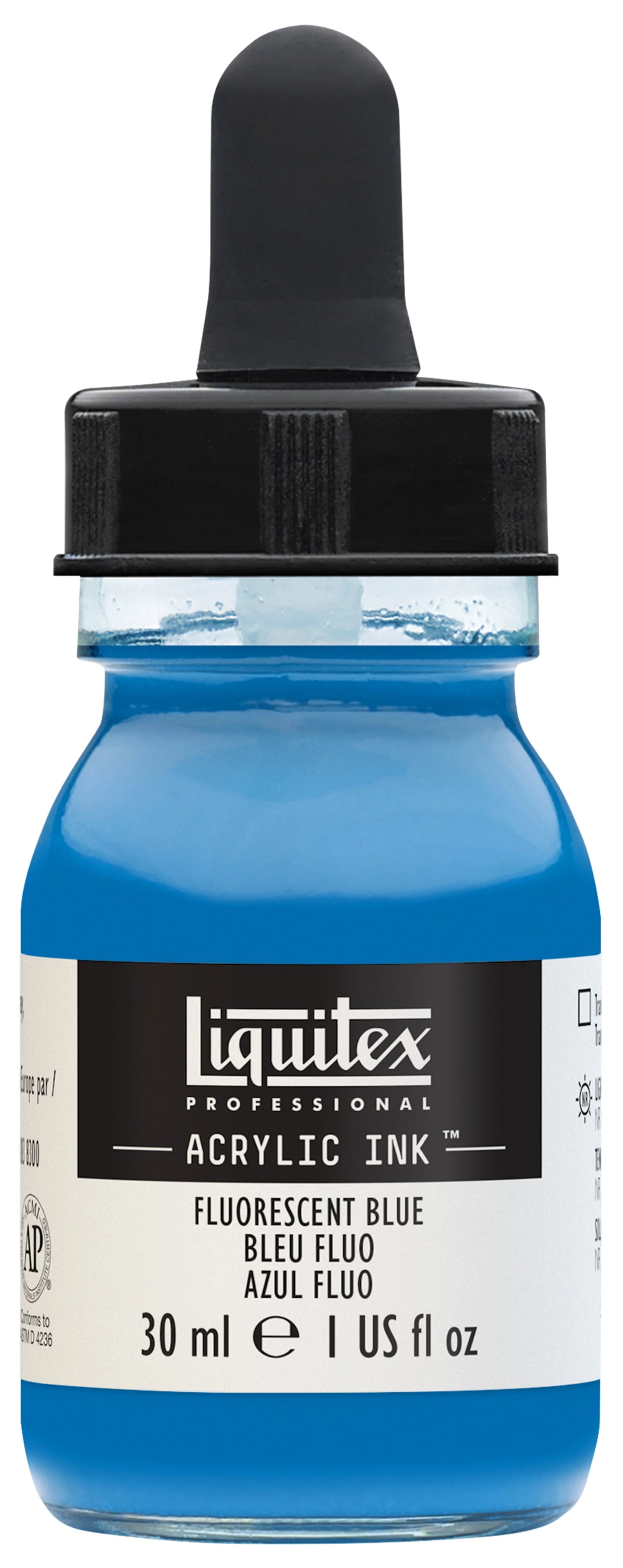 LQX PROF. ACRYLIC INK 30ML FLASCHE FLUO BLAU