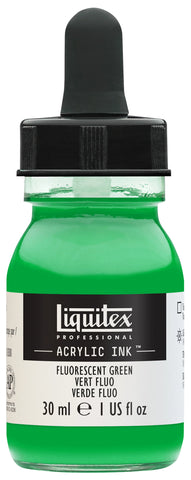 LQX PROF. ACRYLIC INK 30ML FLASCHE FLUO GRÜN