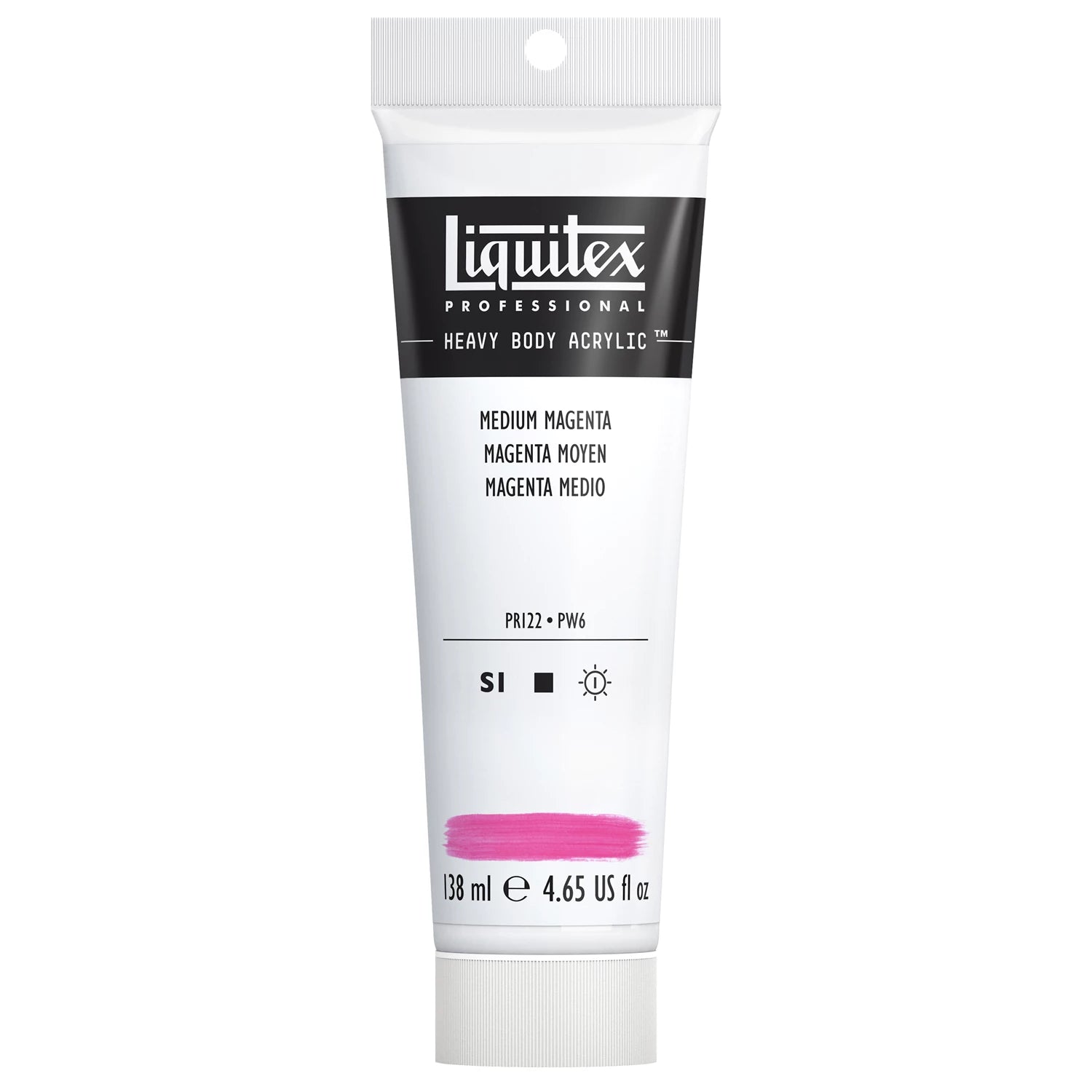 LQX PROF. HEAVY BODY ACRYLFARBE 138ML TUBE MITTEL MAGENTA