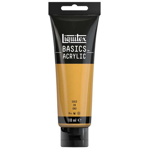 LQX BASICS ACRYLFARBE 118ML TUBE GOLD