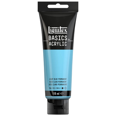 LQX BASICS ACRYLFARBE 118ML TUBE HELLBLAU PERMANENT