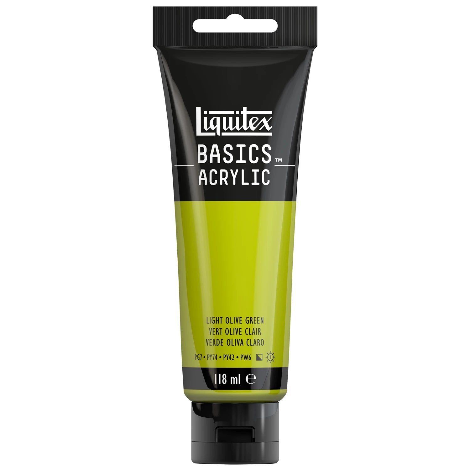 LQX BASICS ACRYLFARBE 118ML TUBE OLIVGRÜN HELL