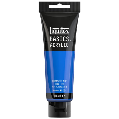 LQX BASICS ACRYLFARBE 118ML TUBE BLAU FLUO