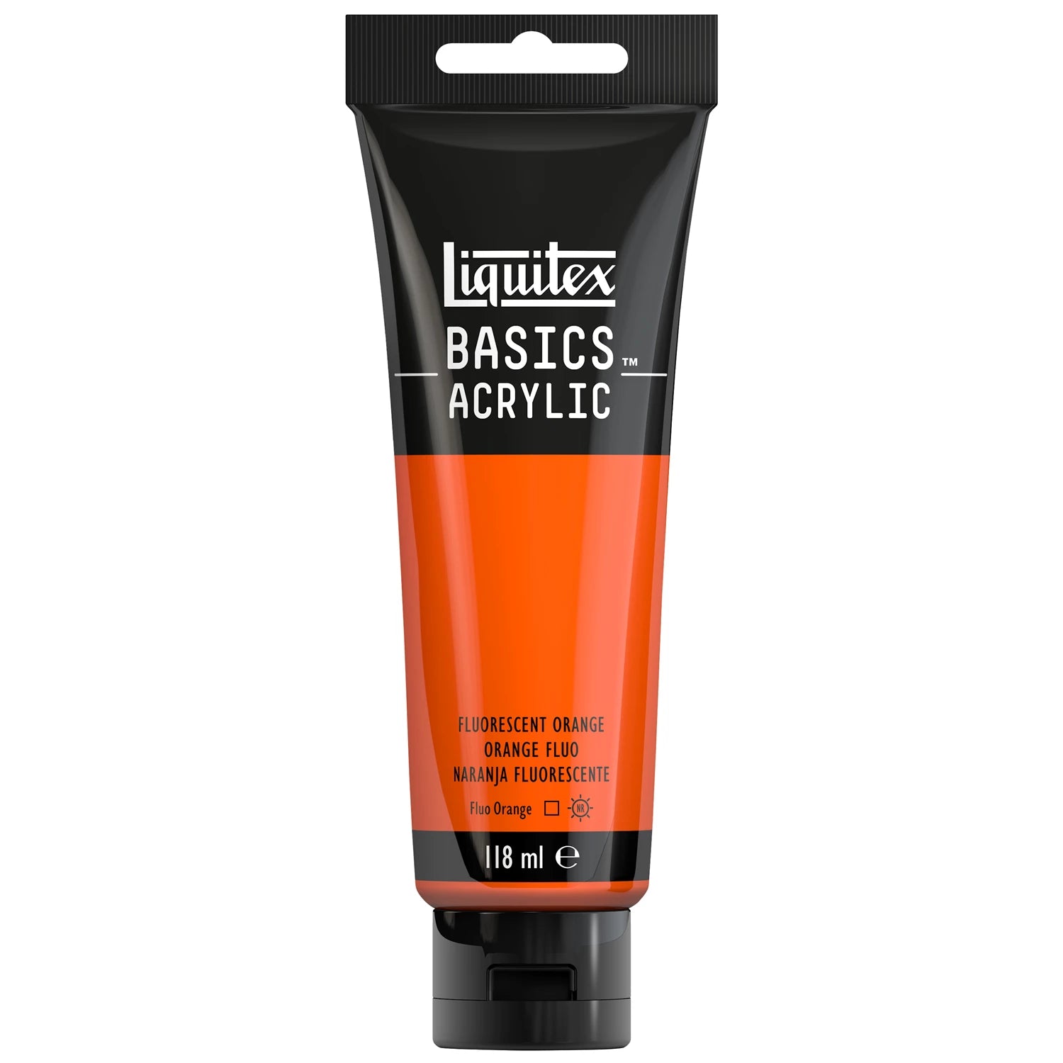 LQX BASICS ACRYLFARBE 118ML TUBE ORANGE FLUO