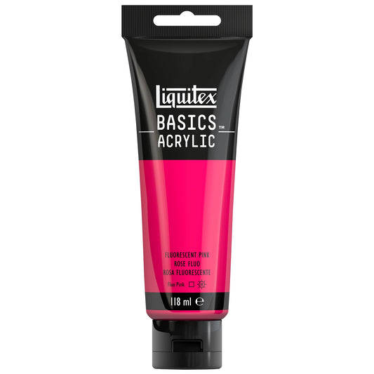 LQX BASICS ACRYLFARBE 118ML TUBE ROSA FLUO