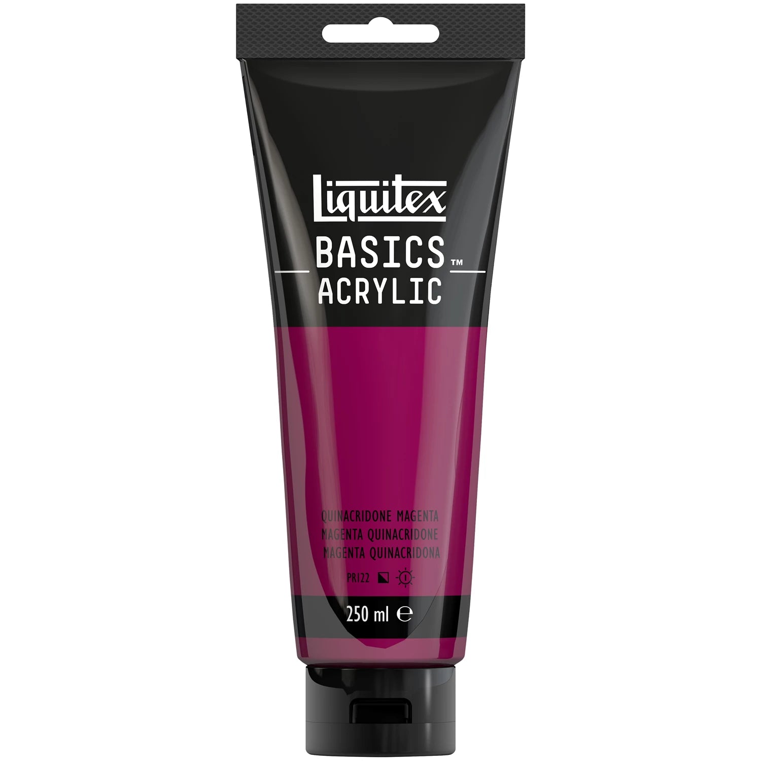 LQX BASICS ACRYLFARBE 250ML TUBE QUINACRIDONE MAGENTA