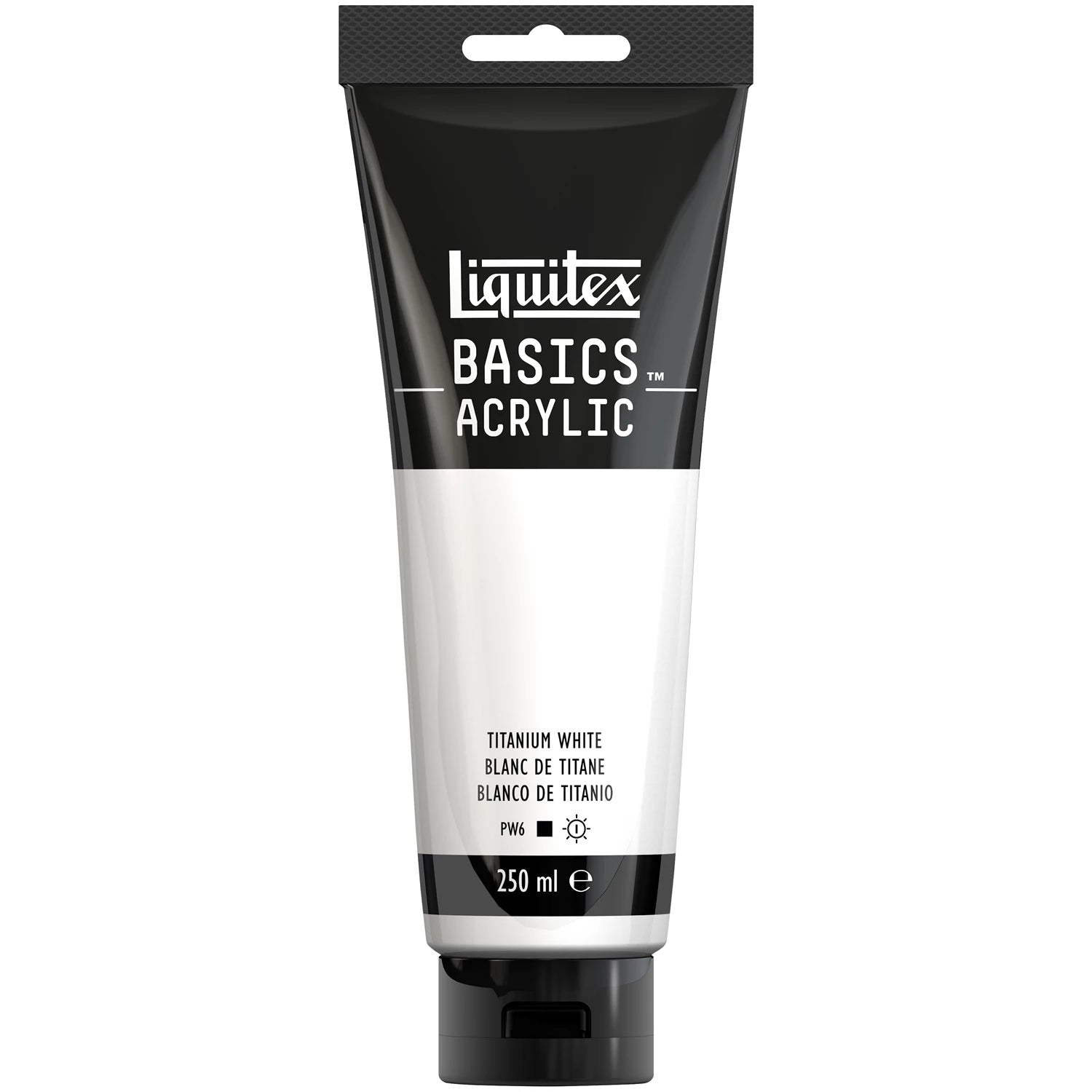 LQX BASICS ACRYLFARBE 250ML TUBE TITANWEISS