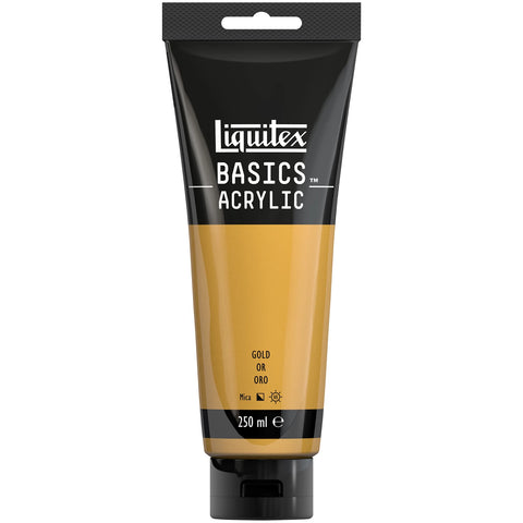 LQX BASICS ACRYLFARBE 250ML TUBE GOLD