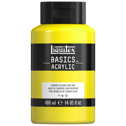 LQX BASICS ACRYLFARBE 400ML FLASCHE KADMIUMGELFB HELL FARBTO