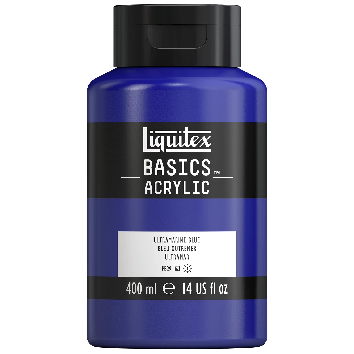 LQX BASICS ACRYLFARBE 400ML FLASCHE ULTRAMARINBLAU