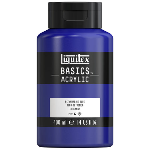 LQX BASICS ACRYLFARBE 400ML FLASCHE ULTRAMARINBLAU