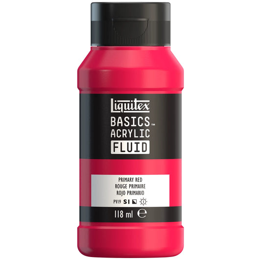 LQX BASICS FLUID ACRYLFARBE 118ML PRIMÄRROT