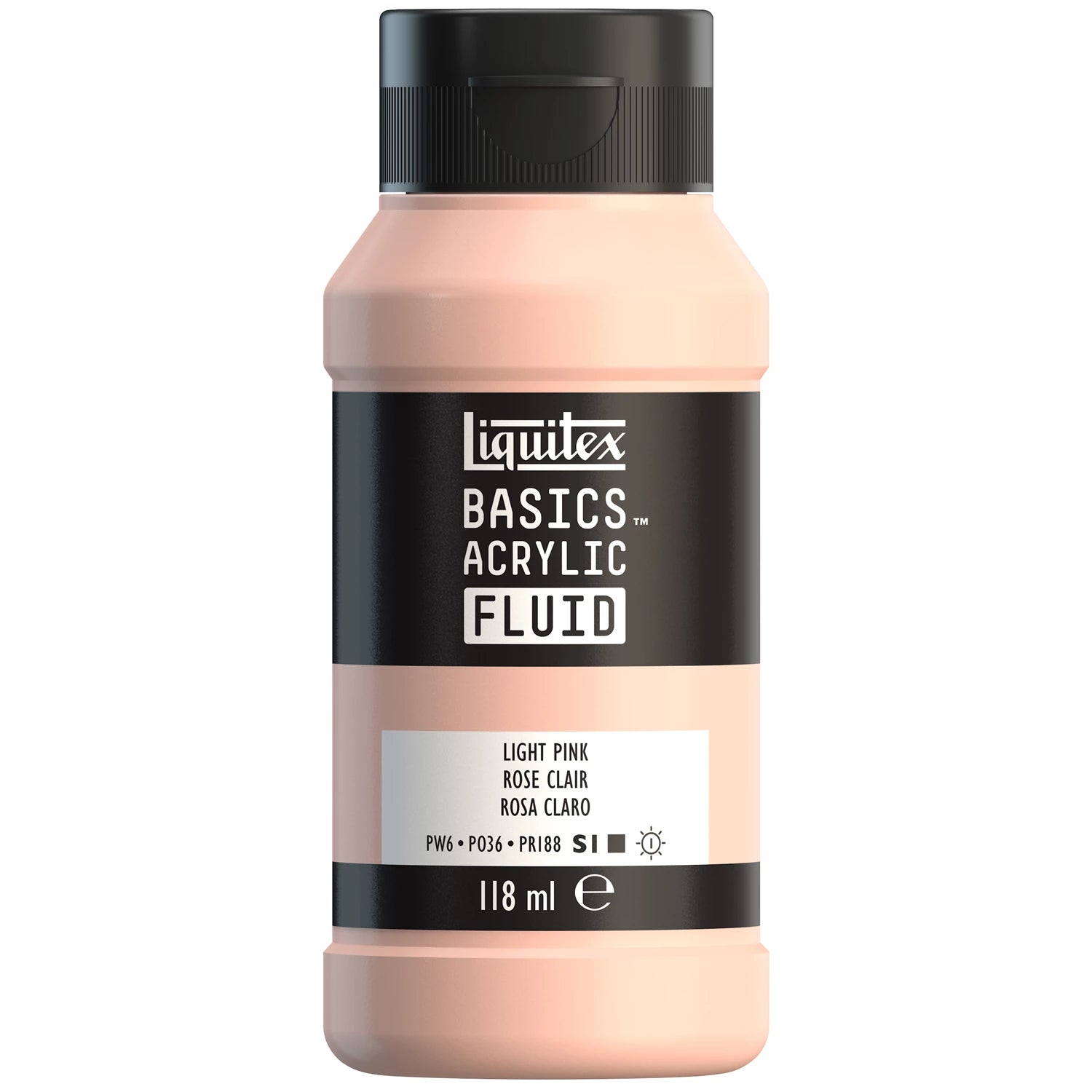 LQX BASICS FLUID ACRYLFARBE 118ML ROSA HELL