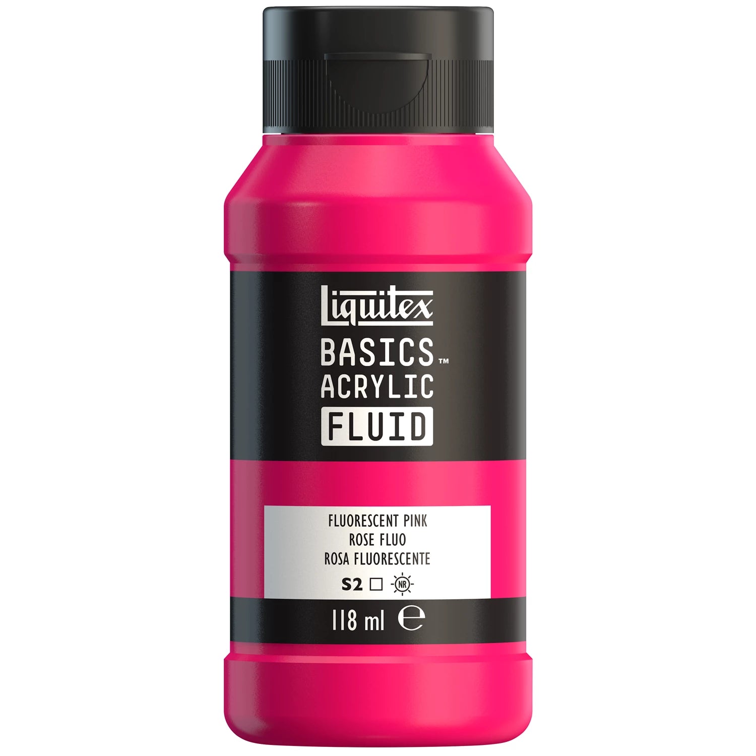 LQX BASICS FLUID ACRYLFARBE 118ML ROSA FLUO