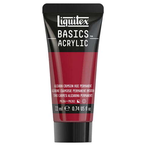 LQX BASICS ACRYLFARBE 22ML TUBE ALIZARINKARMESIN P. FARBTON