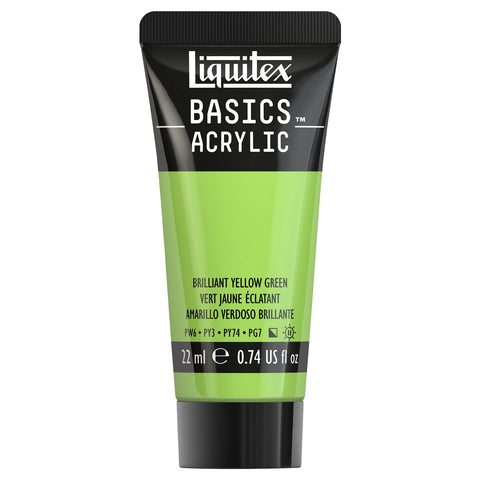 LQX BASICS ACRYLFARBE 22ML TUBE GELBGRÜN BRILLANT